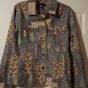 Womens print light weight jacket by Analogy
